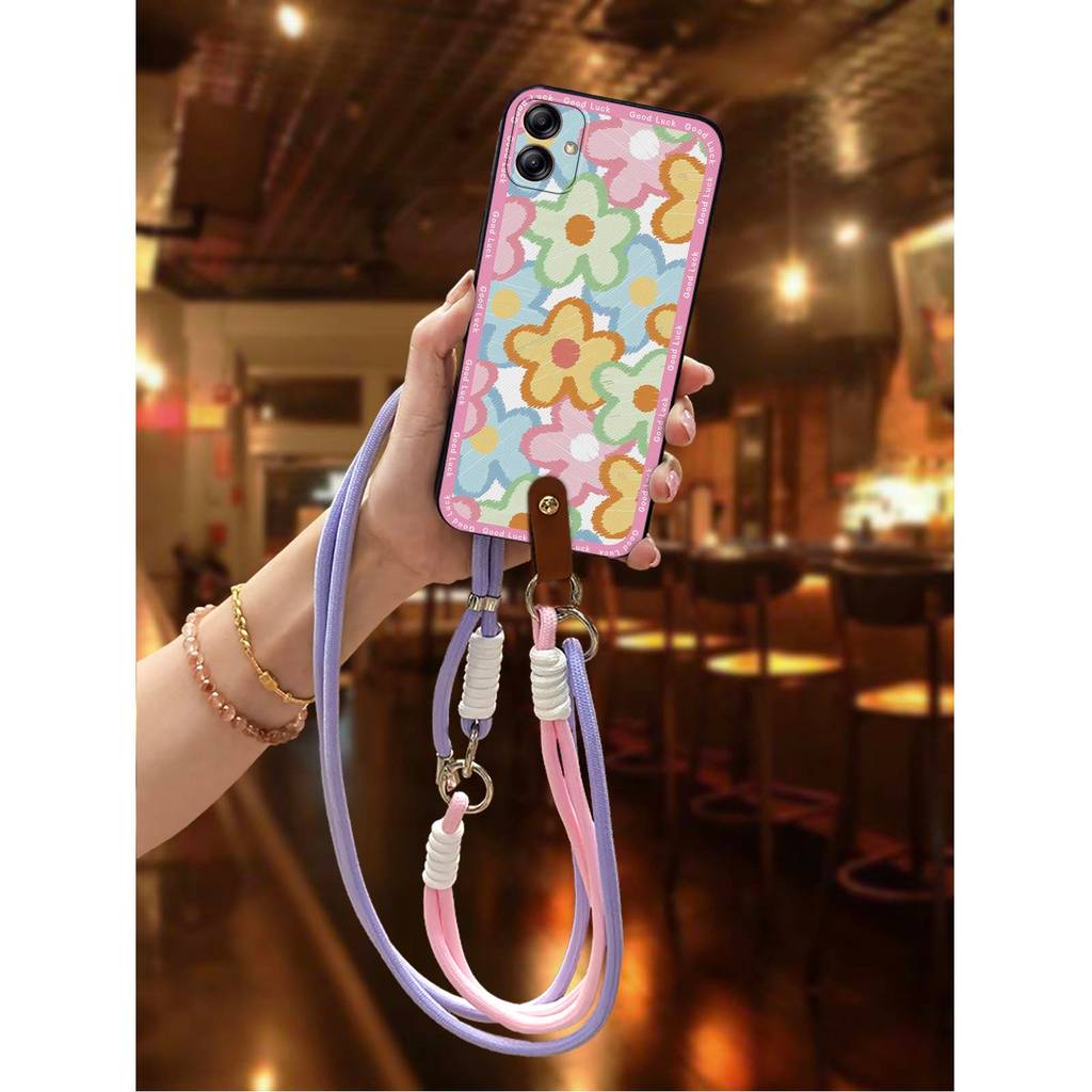 SAMSUNG ทนทานแฟชั่นออกแบบเคสโทรศัพท์สําหรับSamsung Galaxy A04e/SM-A042F/A042M/F04/M04 Full wrap Cros