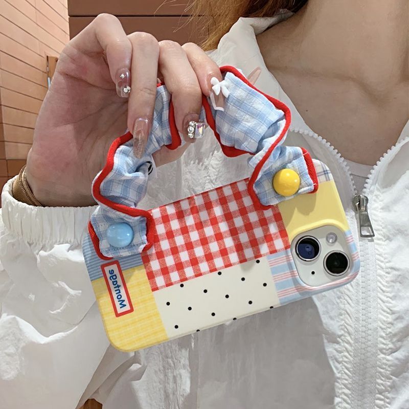 เย็บสายรัดข้อมือลายสก๊อต Huawei p70pro เคสโทรศัพท์ NOVA1312IMD นุ่ม mate7060/p50p60 สองชั้น