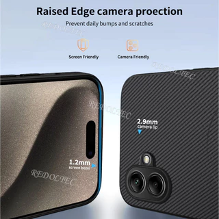 สําหรับ Samsung Galaxy A07 A06 A05 A05S 4G 5G หนังกันกระแทกคาร์บอนไฟเบอร์รูปแบบปลอกแม่เหล็กชาร์จไร้สายกลับฝาครอบโทรศัพท์