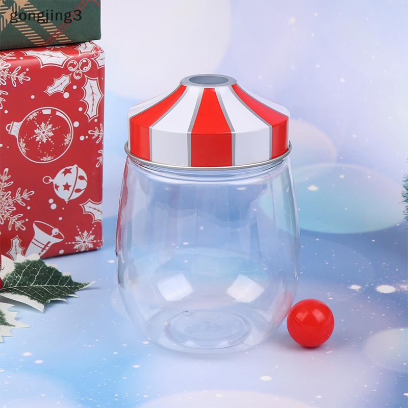 Gongjing3 คริสต์มาสโปร่งใส Jar ของขวัญ Jar W/Lid สําหรับ Storing Nuts Candy บิสกิตของขวัญบรรจุใหม่ปี