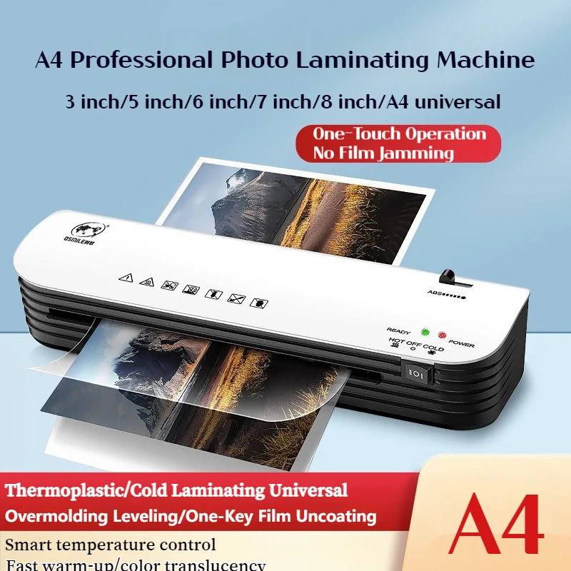 Osmile Sl299 A4 เครื่องเคลือบบัตรแบบพกพา Home Laminator Quick Preheat สําหรับ Photo เอกสารสัญญาเก็บ 