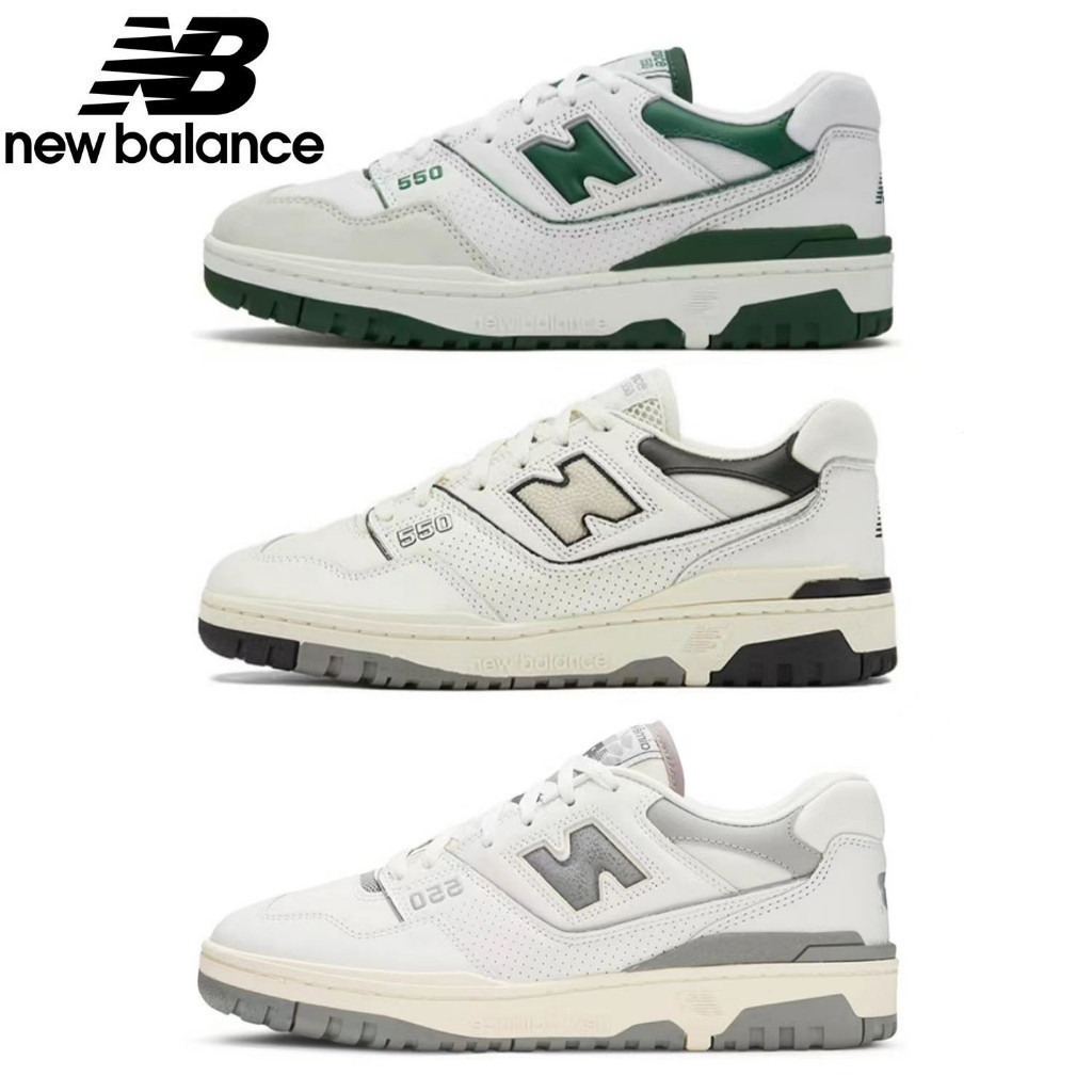 รองเท้าสเก็ตบอร์ด New Balance 550 NB 550 สไตล์เรโทรสำหรับทั้งผู้ชายและผู้หญิง