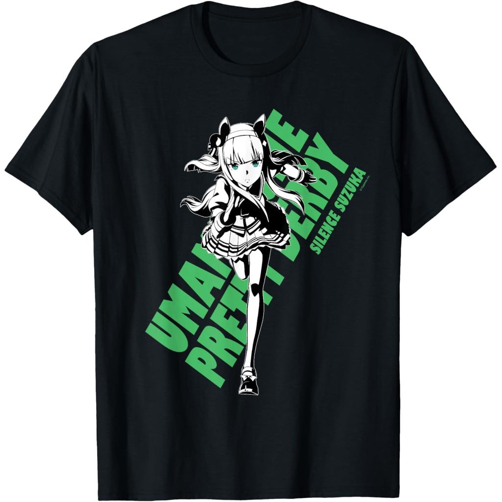 เสื้อยืด Umamusume: Pretty Derby Silence Suzuka ลายผมสีส้ม ผ้าฝ้าย 100% มีสินค้าพร้อมส่ง เสื้อคอกลมแขนสั้นแบบยูนิเซ็กซ์