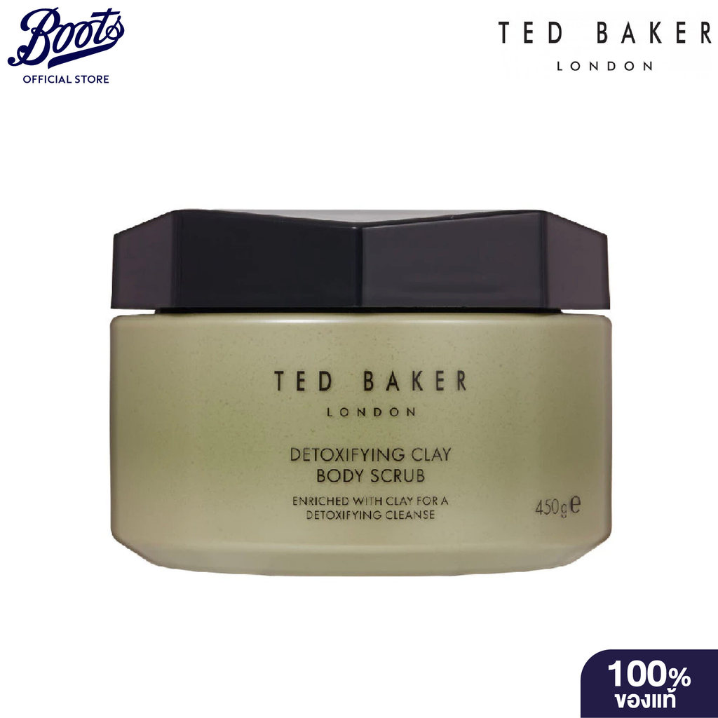 Ted Baker เท็ด เบเกอร์ ลอนดอน จัสมิน แอนด์ ไลม์ บลอสซัม ดีท็อกซิฟายอิ้ง เคลย์ บอดี้ สครับ 450 กรัม