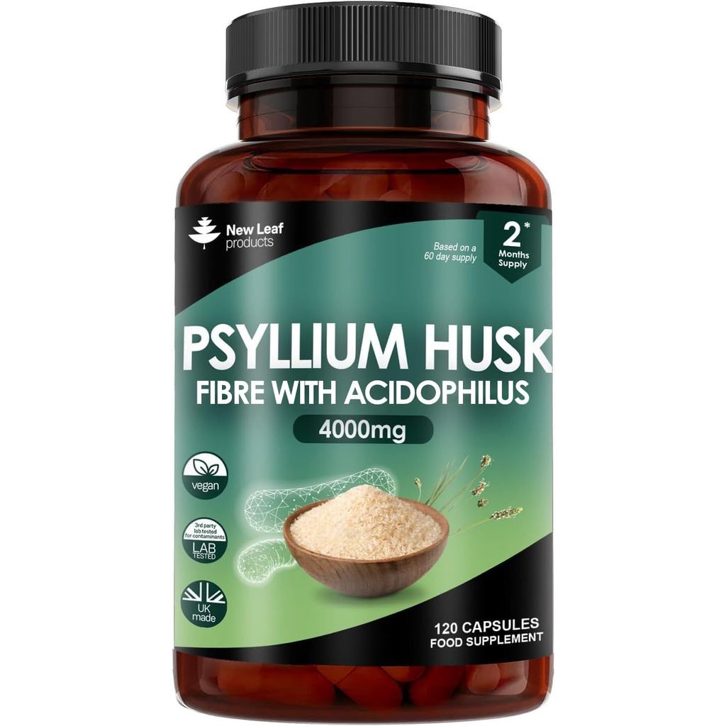 Psyllium Husk Capsules Enriched With Probiotics Fibre Supplement High Absorbency Strength Contribute