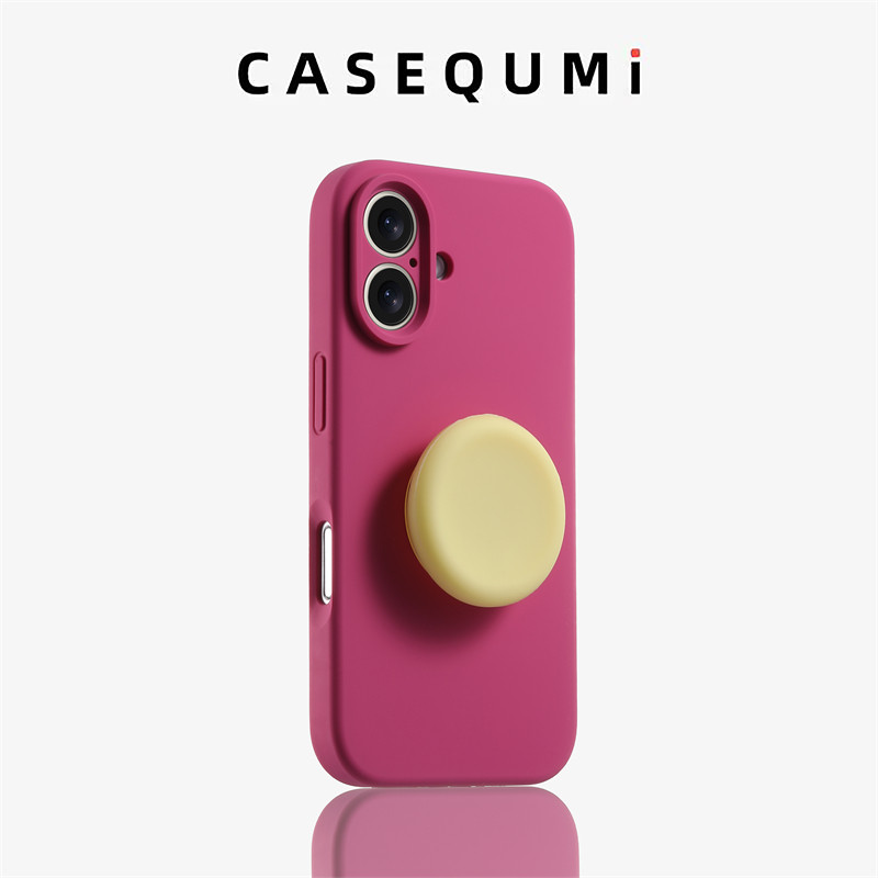 [น้ําหนักเบา] Rose Pink Precision HoleซิลิโคนเหลวเหมาะสําหรับApple 17 เคสโทรศัพท์สไตล์ใหม่Iphone17 ชุดApple 17Promaxรวมทุกอย่างAir Shock-resistant Apple 16 Simple 15 Shell 14 หญิง 13 ชาย 12pro