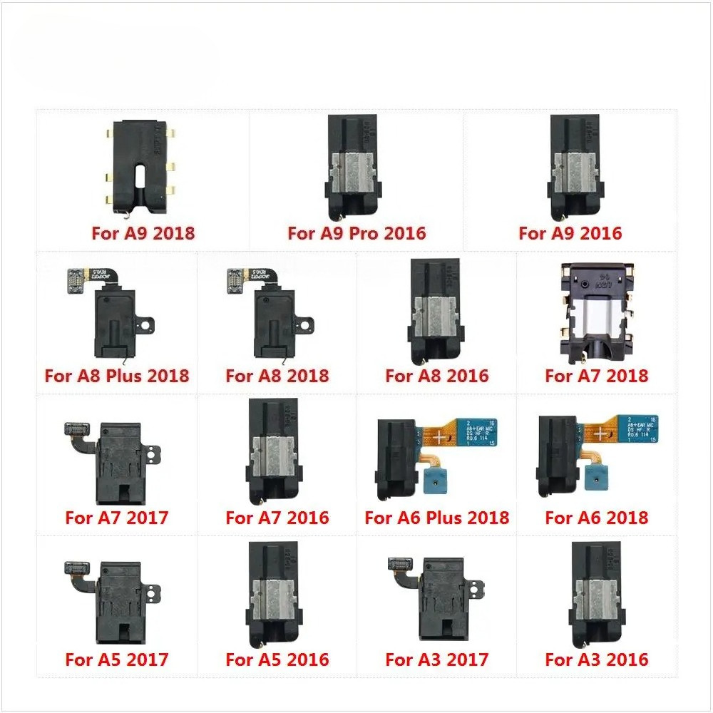 แจ็คหูฟัง Audio Flex Port Connector สําหรับ Samsung Galaxy A3 A5 A6 A7 A8 Plus A9 Pro 2016 2017 2018