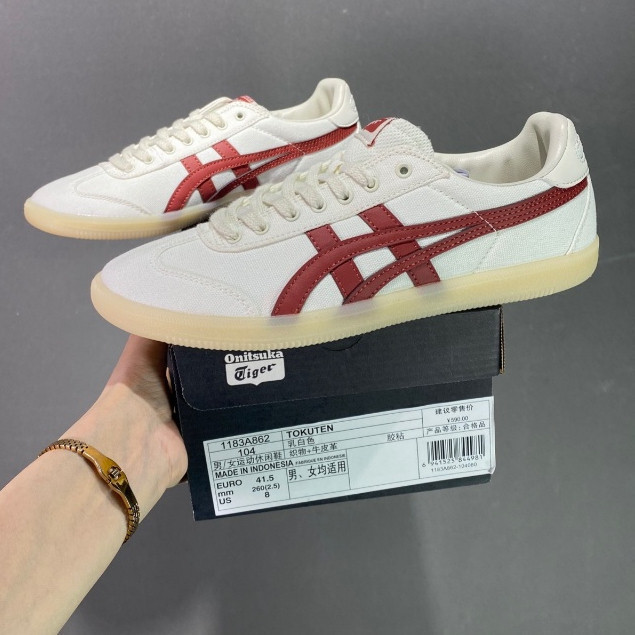 Onitsuka Tiger Tokuten รองเท้าวิ่งผู้ชายและผู้หญิง Onitsuka Tokuten รองเท้ากีฬา 1192A212-100 0L4H PG