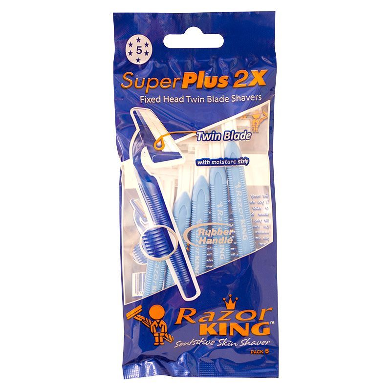 เรเซอร์คิงส์ด้ามมีดโกนหนวด 5ด้าม Razor King Razor Blade Shavers [หมายเลขบาร์โค้ด 8851025111118 ]