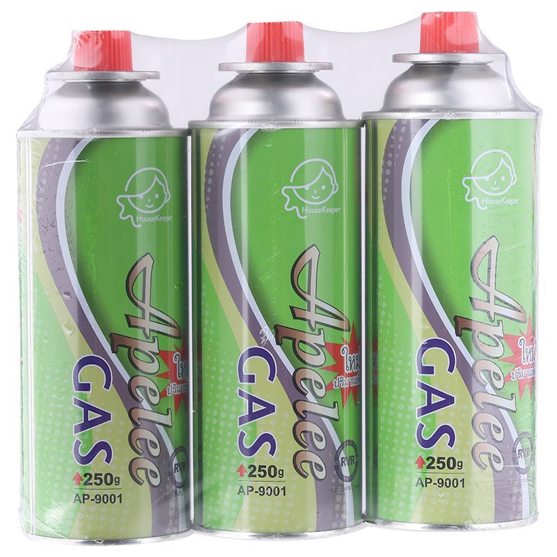 อะพีลี แก๊สกระป๋อง Apelee Portable Gas 250g. Pack3