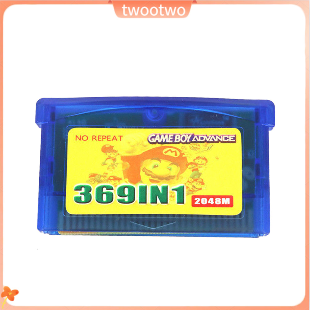 369 in 1 US Version Game Cartridge การ์ดเกมสําหรับ GameBoy Advance