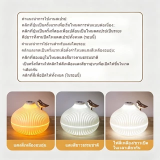 เครื่องทำความชื้น 300ML เครื่องพ่นไอนำ ปิดเสียง ไฟบรรยากาศ ใส่น้ำมันหอมระเหยอโรม่า เครื่องหอม น้ำหอมอโรม่า