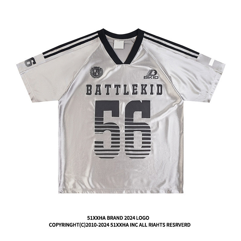 5 Hip Hop 22nw American Fun Blocor Retro Jersey Design แขนสั้น EE Sports Top