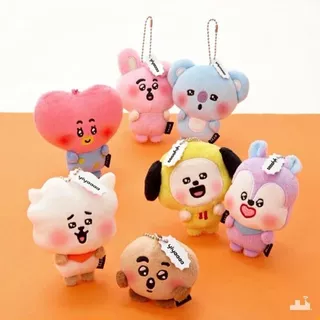 【พร้อมส่ง】bt21 พวงกุญแจ พวงกุญแจห้อยกระเป๋า keychain plushie ของขวัญและของตกแต่งน่ารักๆ