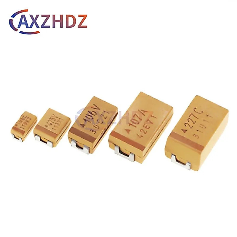 10PCS 6.3V 10V 16V 20V 25V 35V 226K 22/68/100/150/470UF ABCDE 3216 3528 6032 7343 10% SMD Tantalum C