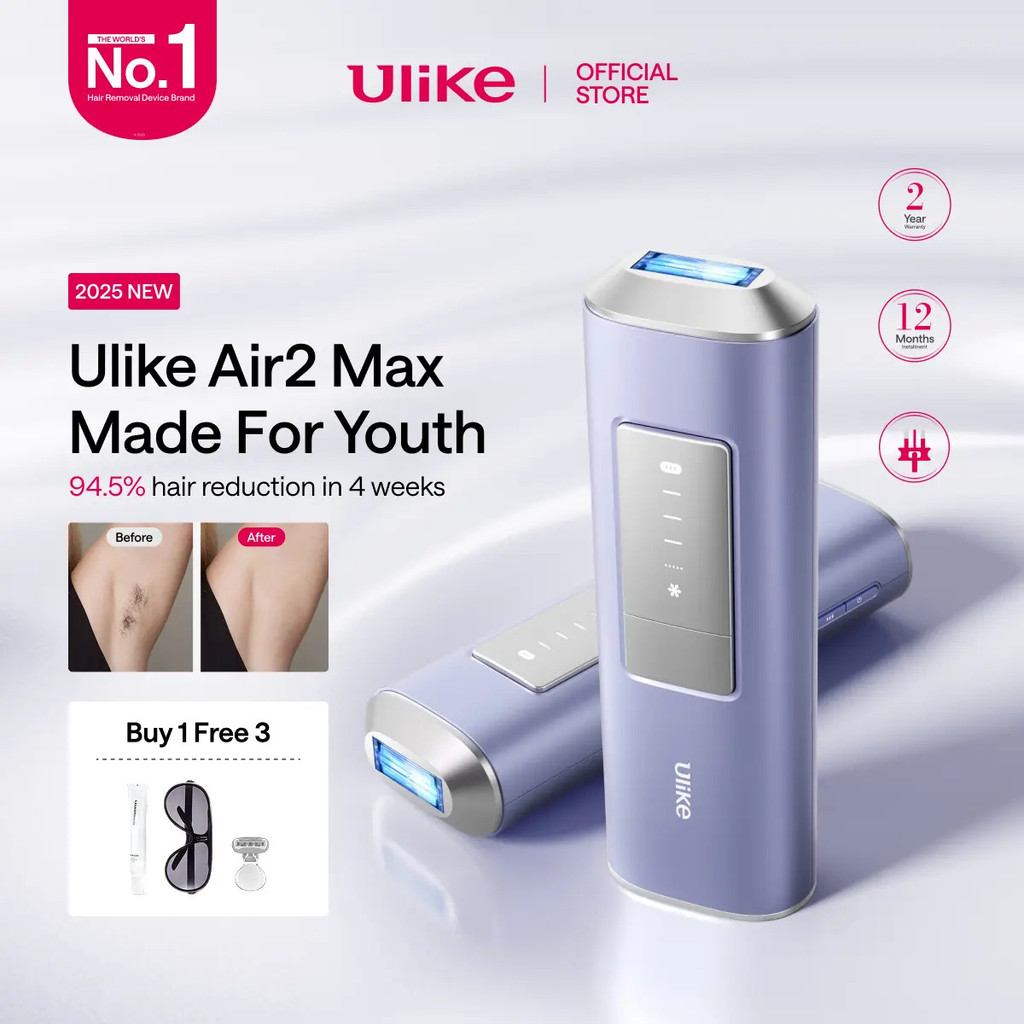 Ulike Air2 MAX กําจัดขน Ice Cooling Hair Removal – ลดผม 94.5% ใน 4 สัปดาห์