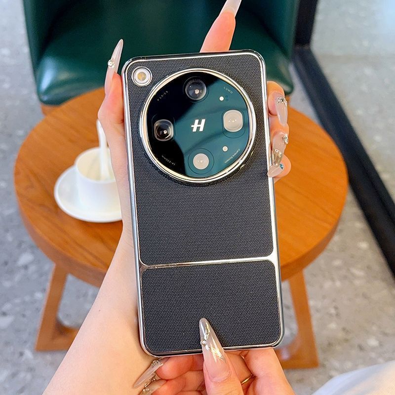 เหมาะสําหรับ OPPOFind X9 Ultra เคสโทรศัพท์แฟชั่น findx9u ชุบหนังไฟฟ้า Hard Case