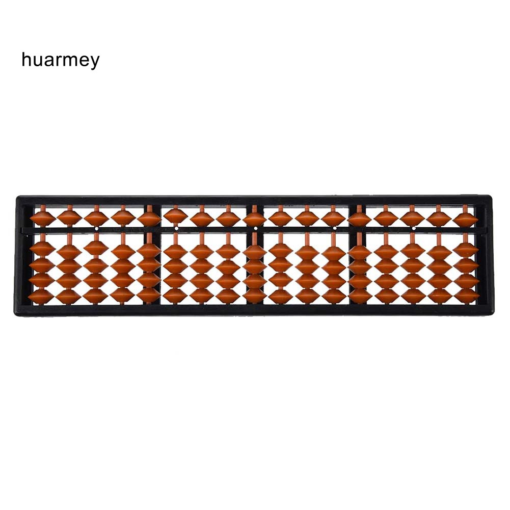 HUARMEY 17 หลักลูกคิด Soroban ลูกปัดคอลัมน์แบบดั้งเดิมเด็กโรงเรียนคณิตศาสตร์การเรียนรู้ Aids