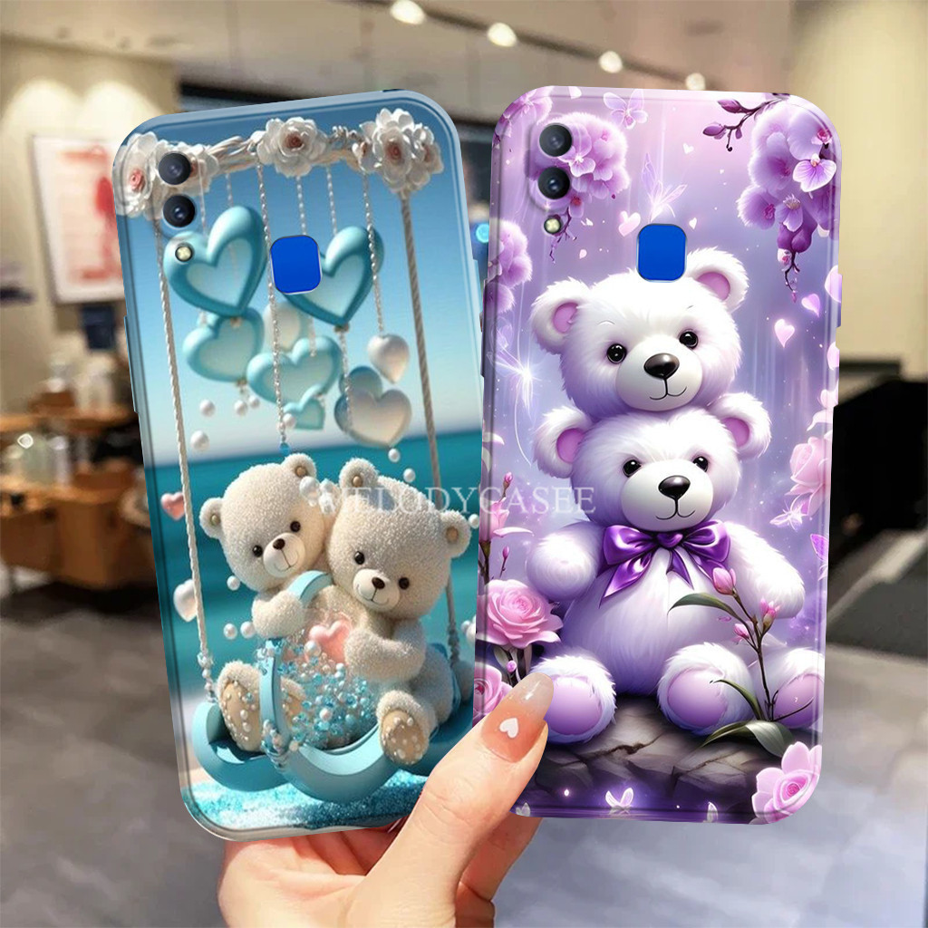 เคส Vivo Y91 Y93 Y95 Y91c Y1s - T3dy Be4r Motif - Softcase - ซิลิโคน - ตัวป้องกัน