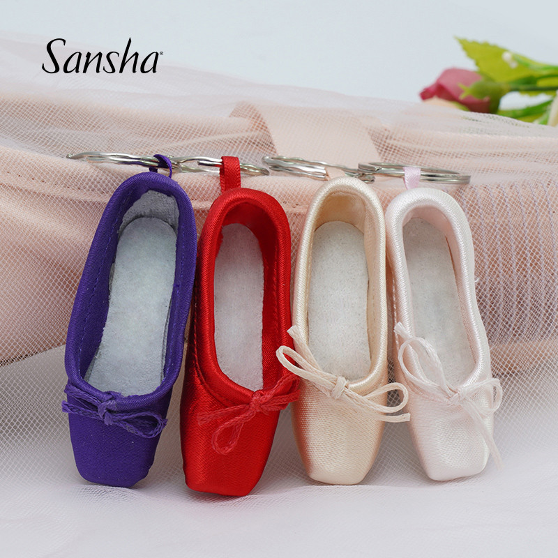 Sansha France Sansha Handmade Ballet Dance Toe Shoes Small Accessories Mini Shoes Key Chain Key Chai