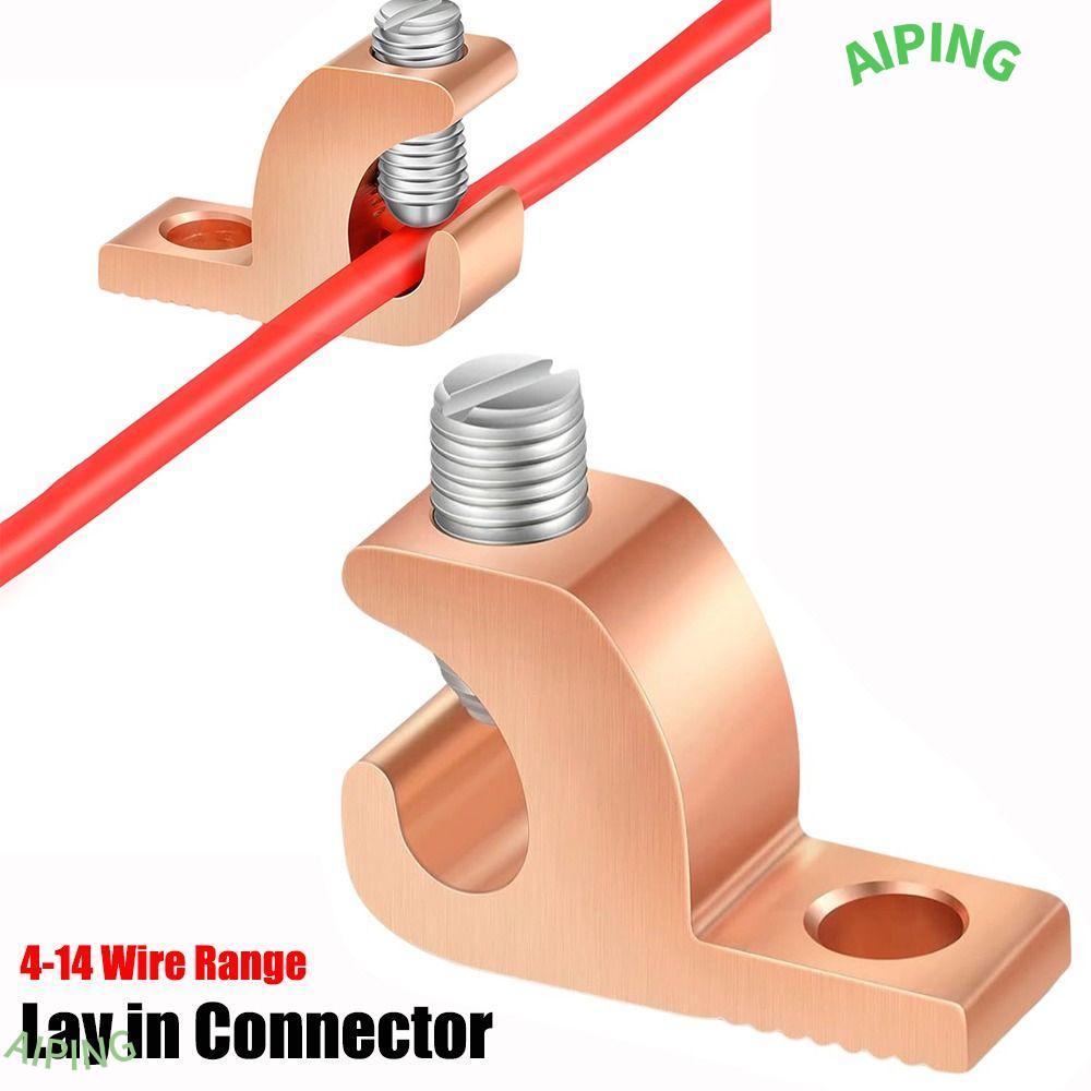 NG1ZX Lay in Connector, Copper AWG Bonding Lug, 4-14 Wire Range Copper Conductor