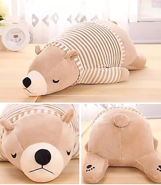 ตุ๊กตาหมีขี้เซา ตุ๊กตาหมีขั้วโลก ถอดเสื้อได้ ขนาด 35,50,60,70 cm