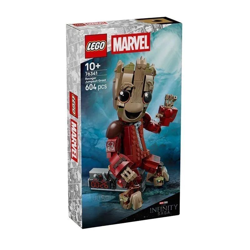 [] ชุด Marvel Series 76341 Building Block Predator Groot ของเล่นเด็กผู้หญิง