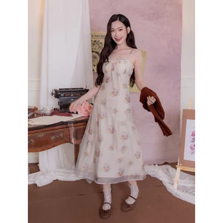 #JBS2695 Laura Flora Set(Dress+Cardigan) Joobs studio