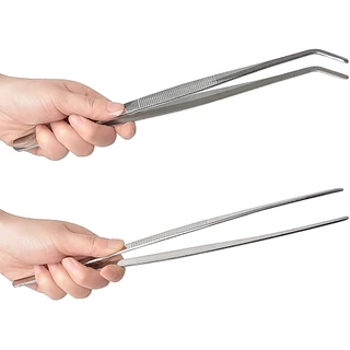 【2ชิ้น59บาท】 long forceps 27cm แหนบสแตนเลส ฟอร์เซป Forceps คีมฟอร์เซป สำหรับตู้ปลา ปลายตรงและปลายงอ