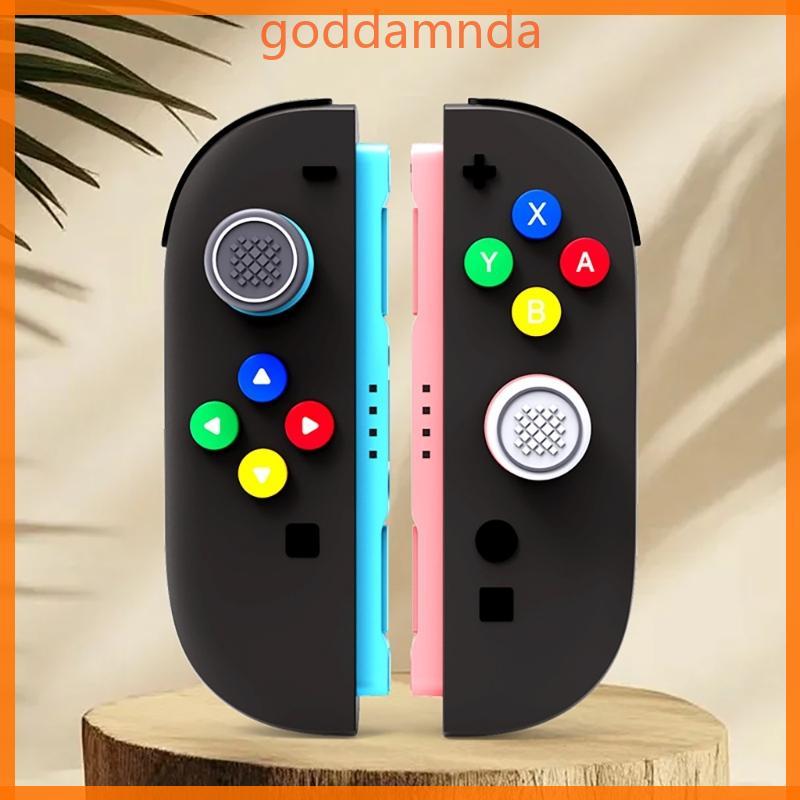 GODD Ergonomic Thumbstick Protectors ซิลิโคนจอยสติ๊กหมวกปุ่ม Pad สําหรับ NSW2 เสริมการควบคุมการเล่นเ