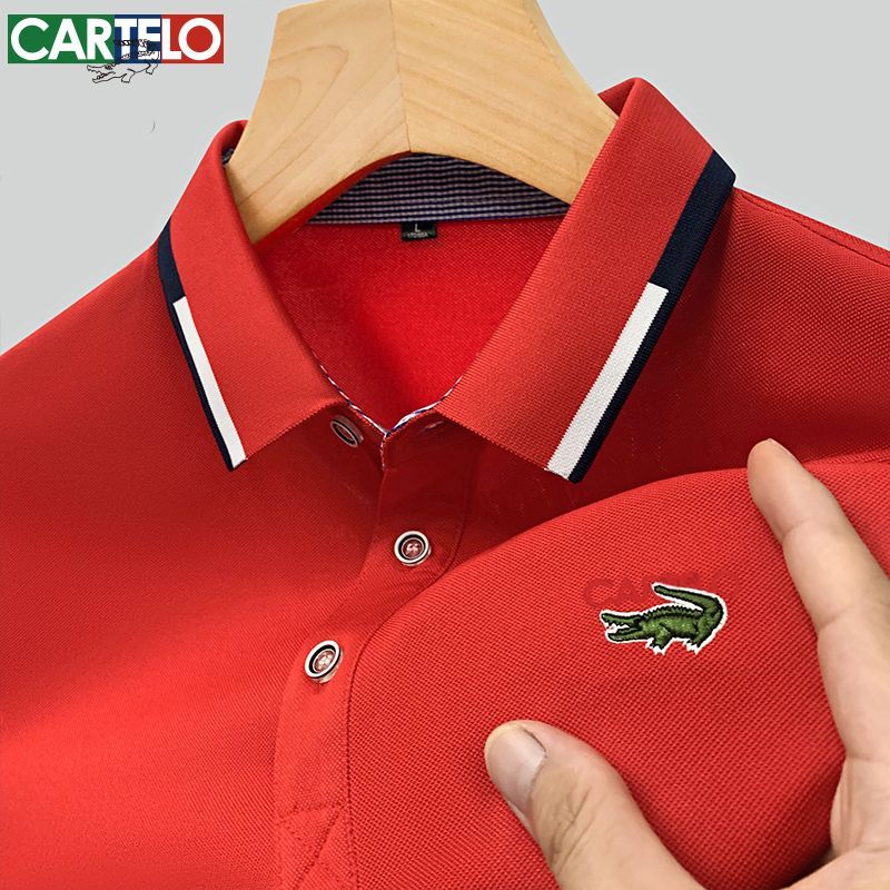 Crocodile Polo Shirts for Men Embroiders Polo Shirts Plus Size Tshirts