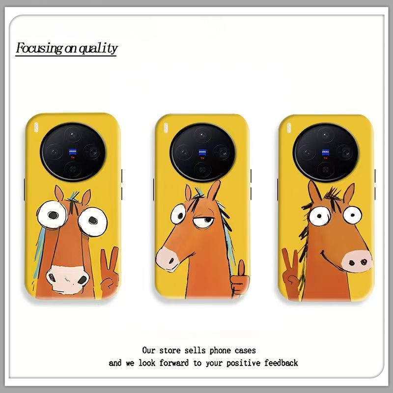 บทคัดย่อ Pony เหมาะสําหรับ vivo X300/x300 Pro/x200S เคสโทรศัพท์ x200promini/X200/X100S/X80 ฟิล์ม X20
