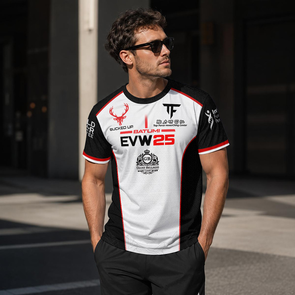 The East vs West Series 25 Armwrestling เสื้อยืดแฟนผู้ชาย Breathable Quick Dry Fitness Gym Tees
