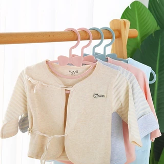 50PCS ไม้แขวนเด็ก ไม้แขวนเสื้อเด็ก พลาสติกหนา ไม้แขวน ไม้แขวนเสื้อเด็ก 3-in-1