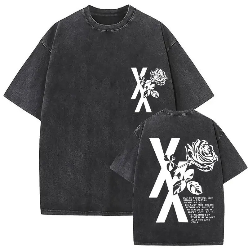 230G欧码纯棉 Short Sleeved Round Neck Y2k Tshirt Men Clothing