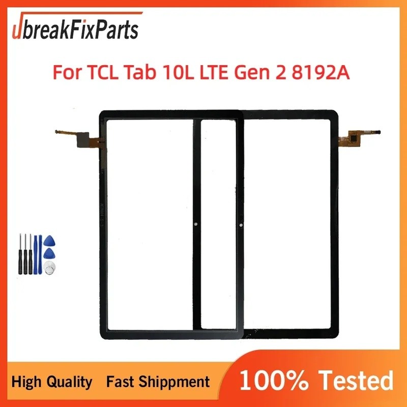 หน้าจอสัมผัสสําหรับ TCL Tab 10L LTE Gen 2 8192A 8192 หน้าจอสัมผัส Digitizer เปลี่ยนกระจกด้านหน้า