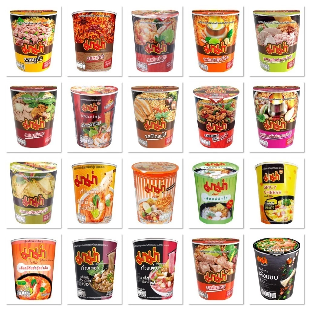 [1แพ็ค6ถ้วย] Mama Cup มาม่า คัพ บะหมี่กึ่งสำเร็จรูป มีหลายรสชาติให้เลือก