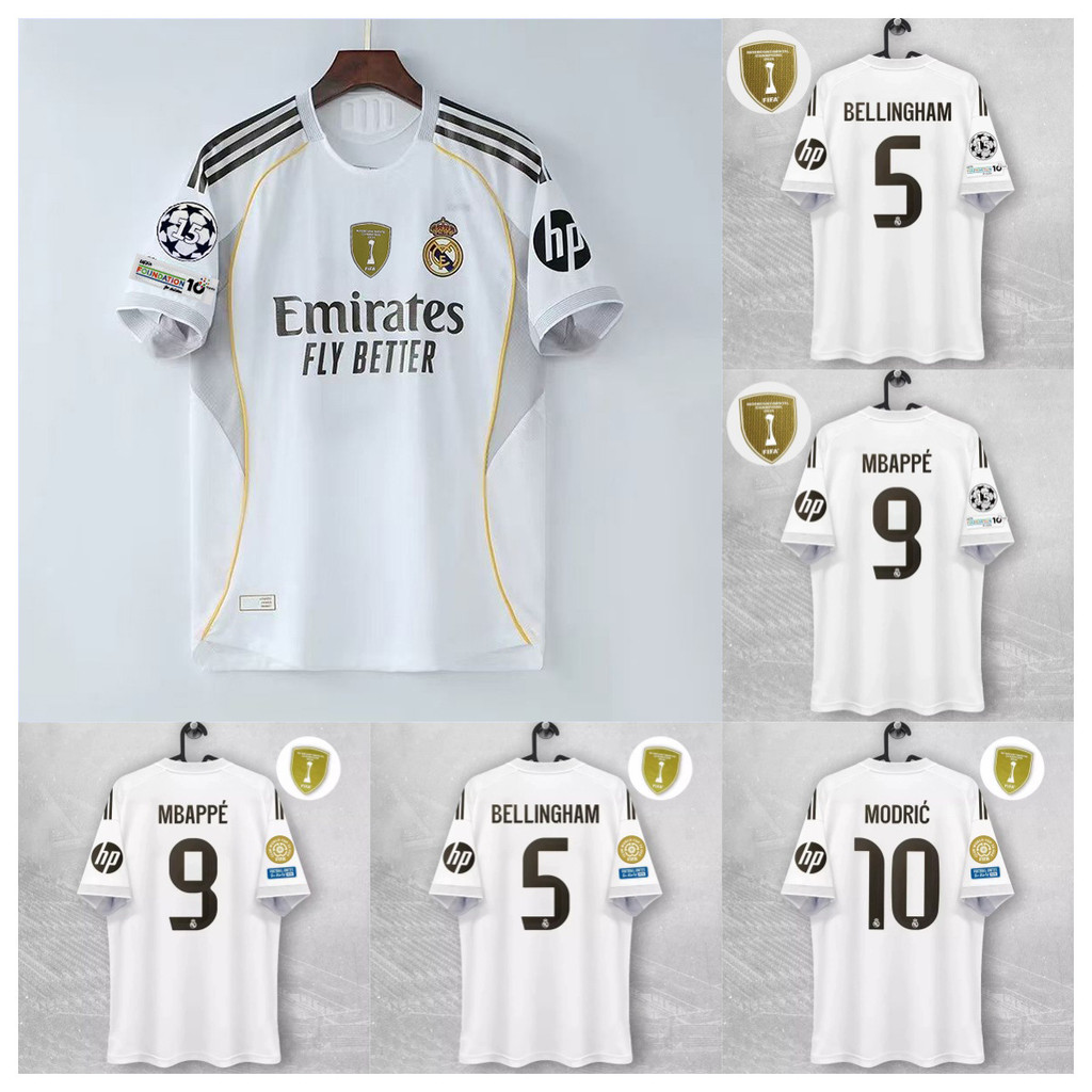 2526 Royal Pony Jersey Championships World Cup League เวอร์ชั่นไทย Training Jersey Football Sportswear Short Sleeve Jersey Player Version
