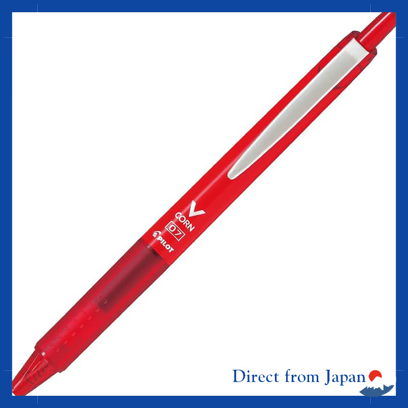 PILOT V-Cone Knock Water-Based Ballpoint Pen 0.7mm Red Ink LVKN15FR