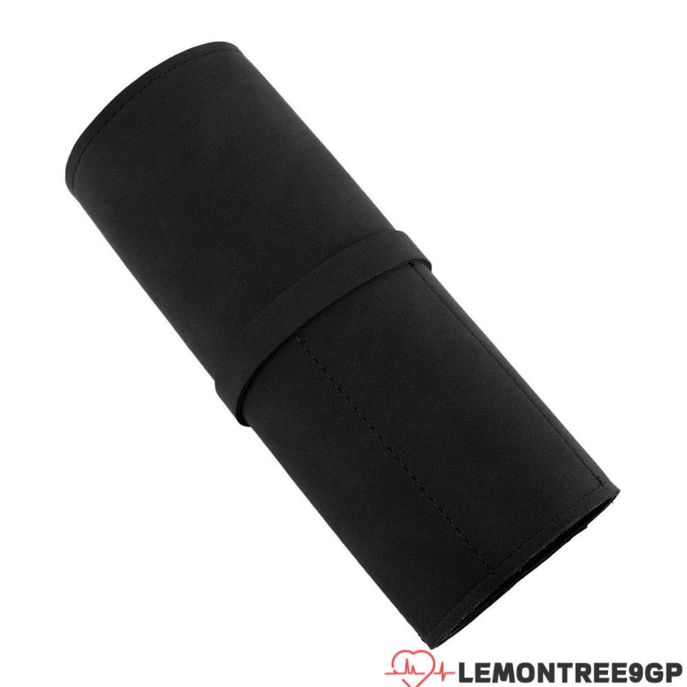 LEMONTREE9GP Watch Band Storage , สีดํา/สีน้ําตาล 23.5x18.3x0.2 ซม.นาฬิกาม้วน,ขนาดกะทัดรัดหนัง PU Wa