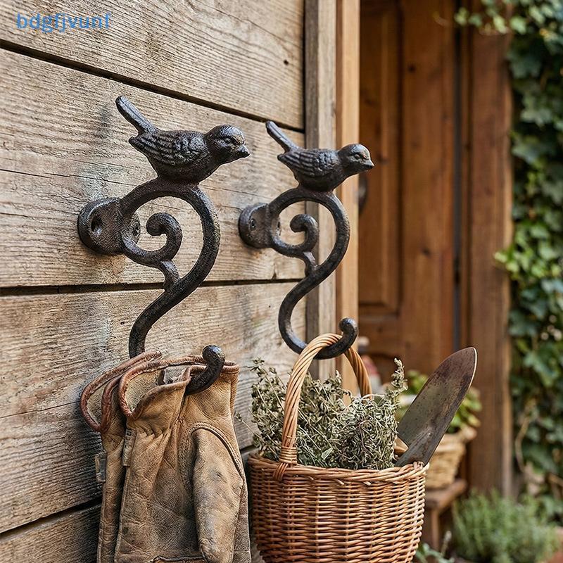 BDGF Retro สไตล์ Rustic Cast Iron Wall Hook Heavy Duty ตกแต่ง Ra สําหรับ Farmhouse Home Wall Decor แขวน TH