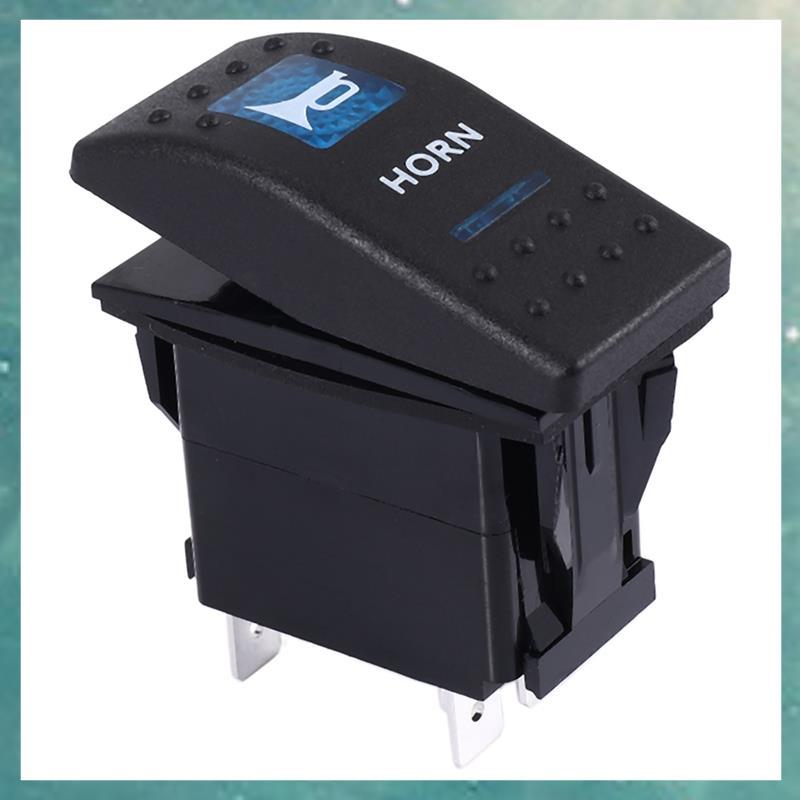 T QL I Blue Light Horn รูปแบบ LED 12V/20A 24V/10A 5-pin Rocker Toggle Switch รถเรือ
