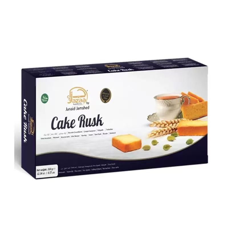 JAZAA CAKE RUSK Pakistan นําเข้าเค้กแห้งอาหารเช้าขนมปังแห้ง