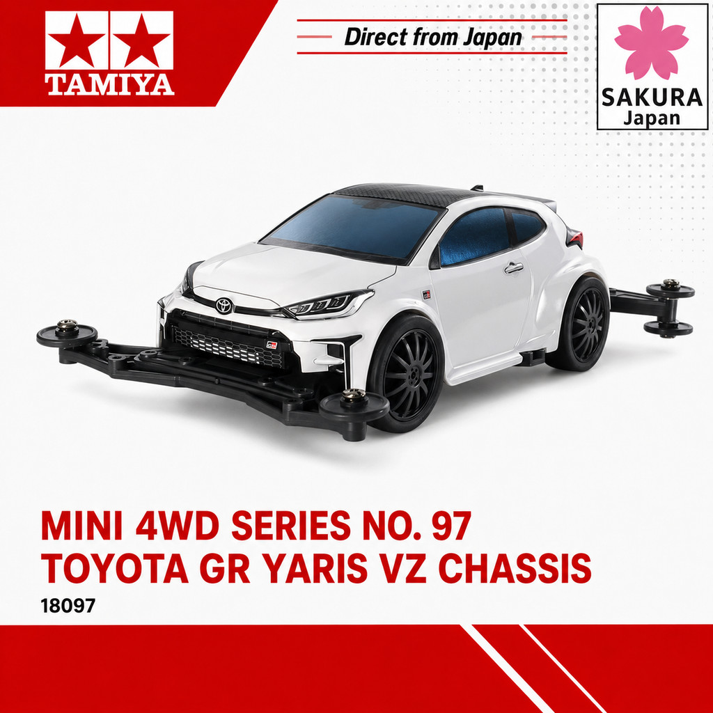 Tamiya Mini 4WD Series No. 97 Toyota GR Yaris VZ Chassis 18097