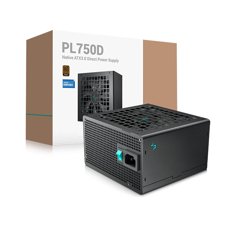 Deepcool PL750D Bronze ATX3.0 ชุดจ่ายไฟคอมพิวเตอร์ (Active PFC/ระบบป้องกันวงจร/รองรับการ์ดจอคู่)