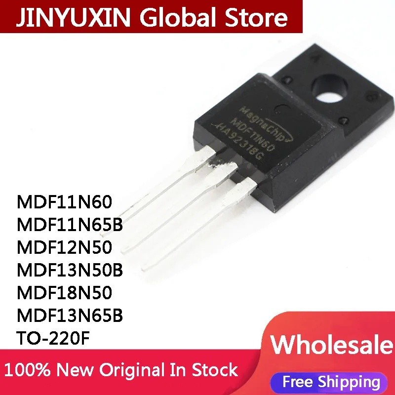 5PCS MDF11N60 11N60 MDF11N60TH TO220F MDF11N65B MDF11N65 MDF12N50 12N50 MDF13N50 MDF13N65B ทรานซิสเต