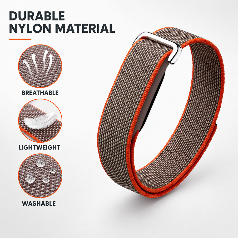 สายรัดไนลอน Velcro Sport Loop สําหรับ Google Fitbit Air – สายนาฬิกาทดแทนทอระบายอากาศผู้ชายผู้หญิง