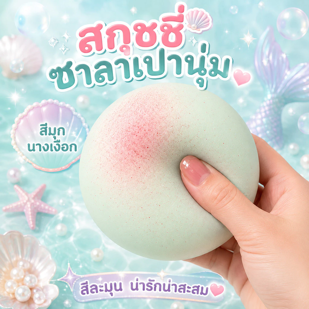 COD ของเล่นสกุชชี่, ของเล่นที่กดแล้วเด้งกลับช้าหน่อย, ของเล่นบรรเทาแรงกด,ของเล่นบีบคลายเครียดทรงขนมปัง