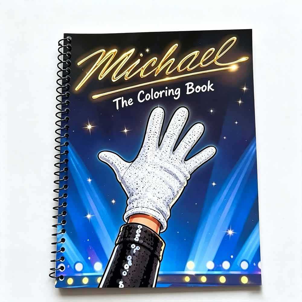 Spiral‑Bound Coloring Book, Pop‑Legend Themed Colouring Pages for Adults & Teens, Stress‑Relaxing Ar