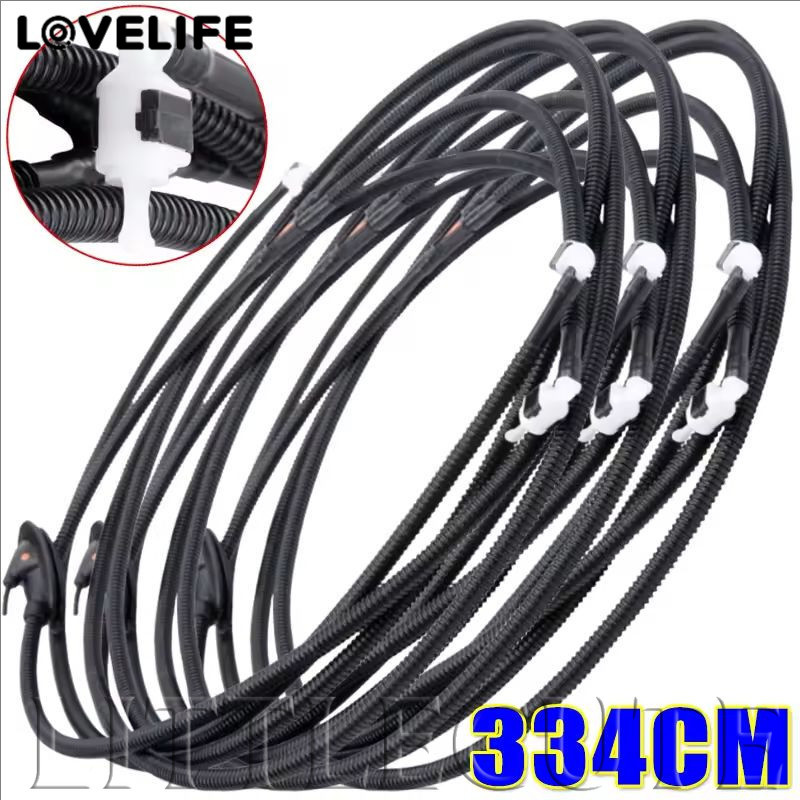 [AUTO & 3C] 1/2PCS - สําหรับ VW Passat Beetle Golf Jetta กระจกเครื่องซักผ้าด้านหน้าหน้าต่าง Wiper สเปรย์น้ําท่อสายไนลอนสีดํา Fixing Parts /ราคาดี
